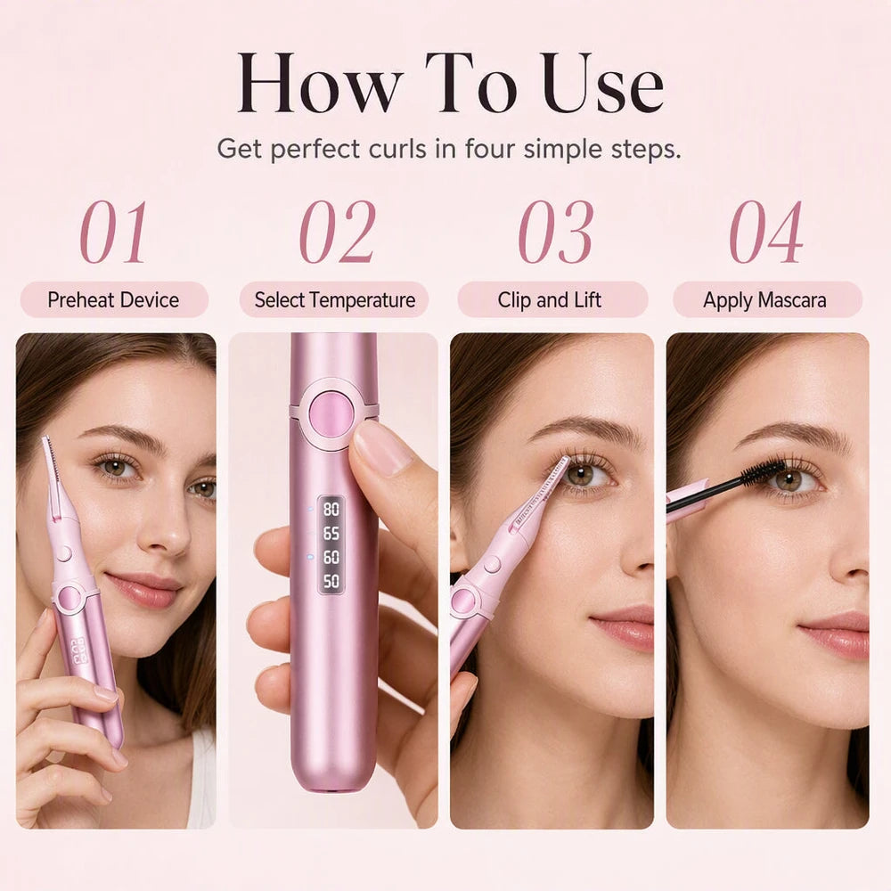 Rechargeable Heated Eyelash Curler