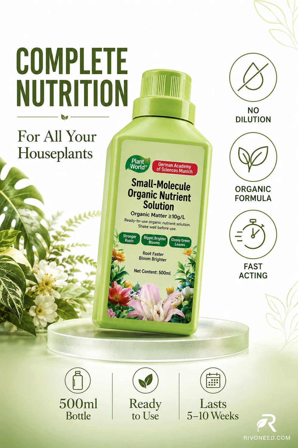 Organic Plant Nutrient Solution for Seedling Care