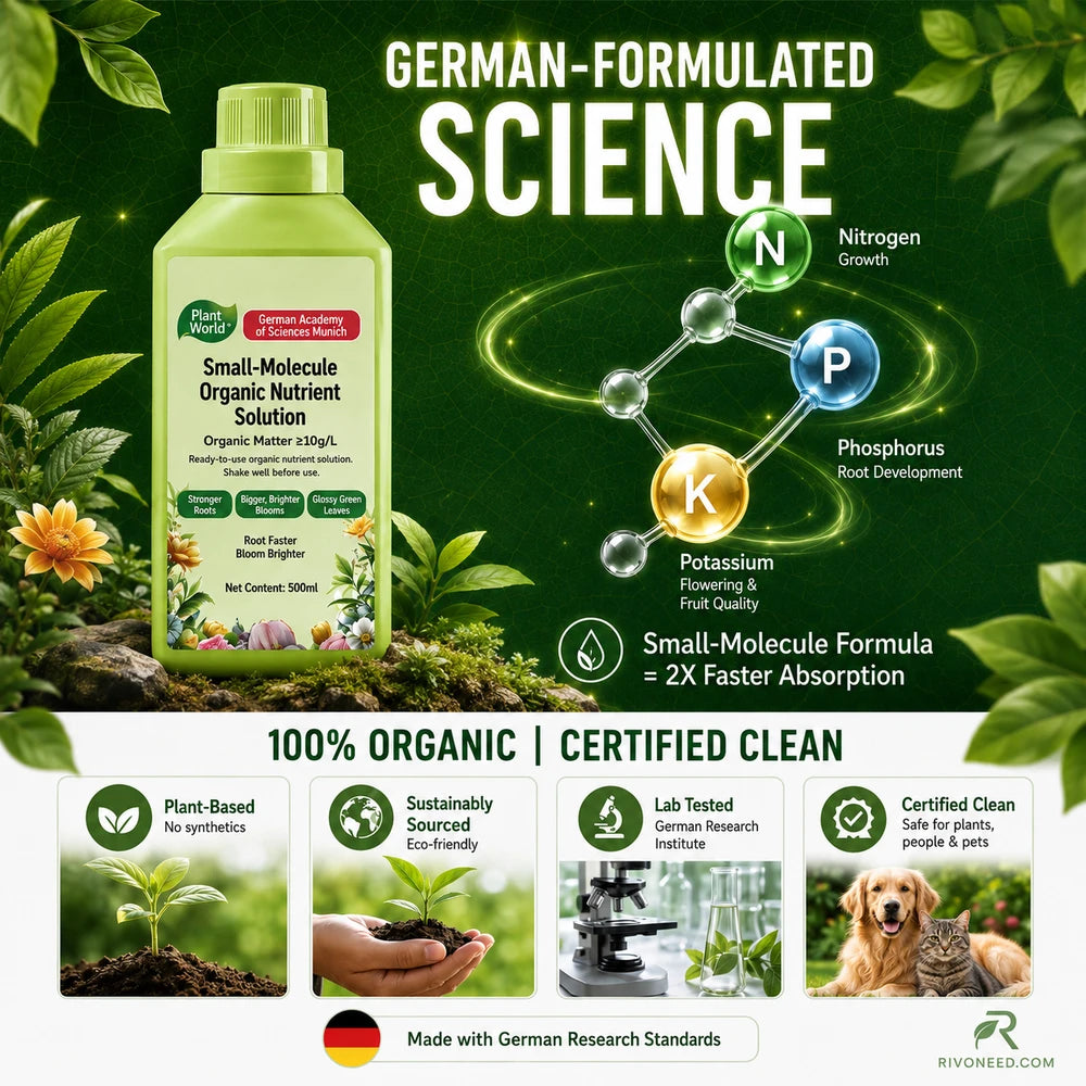 Organic Plant Nutrient Solution for Seedling Care