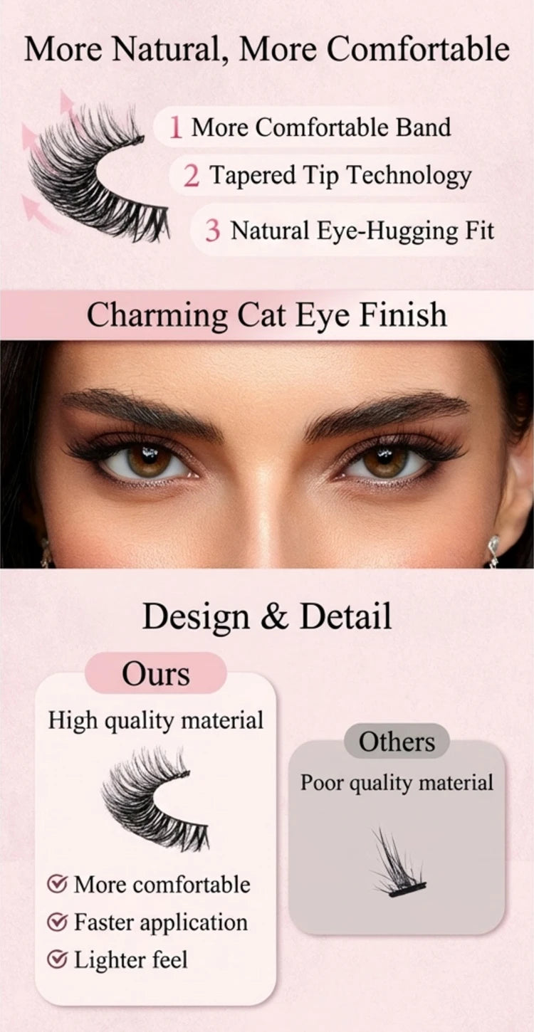 Waterproof Self Adhesive Reusable Eyelashes