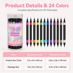 24-Color Nail Art Pen Set