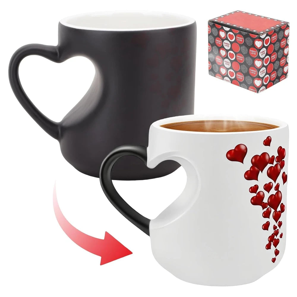 Heart-Shaped Magic Coffee Mug
