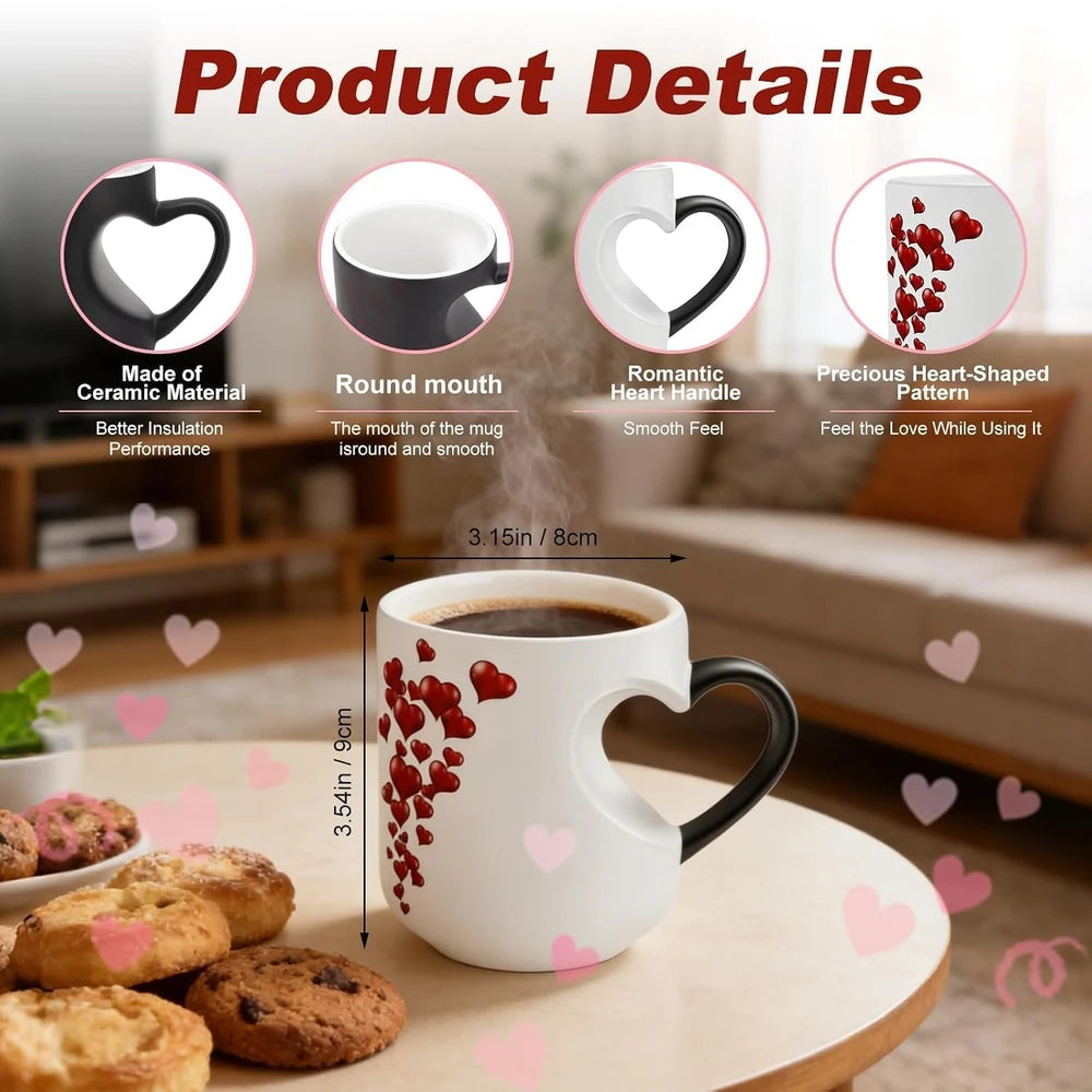 Heart-Shaped Magic Coffee Mug